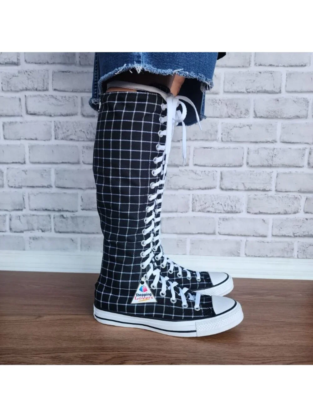 ⭐Converse Chuck Taylor All Star XXHi Plaid 6.5 Mens Boots Sneaker Black A13019C⭐